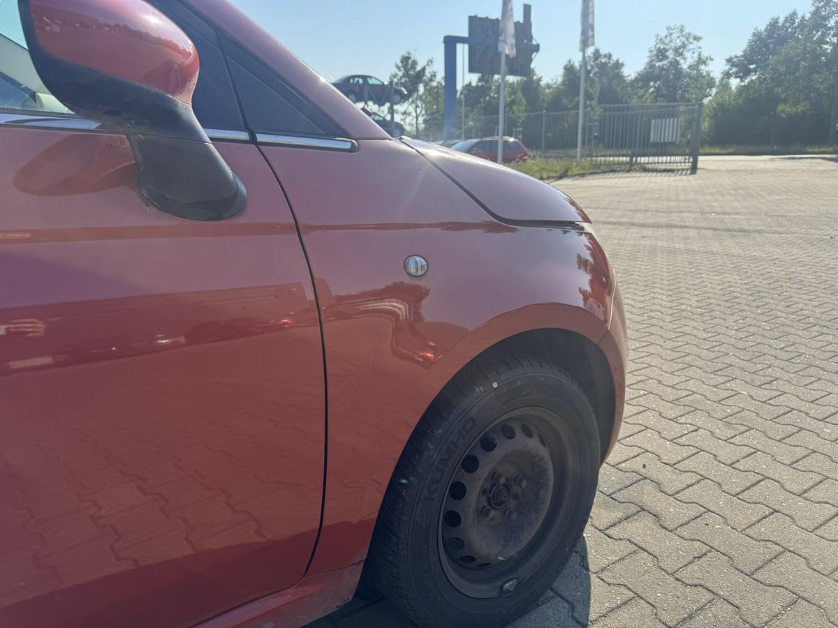 Fiat 500 original Kotfl&uuml;gel vorn rechts 104 ARANCIO GUSTOSO Bj.2008